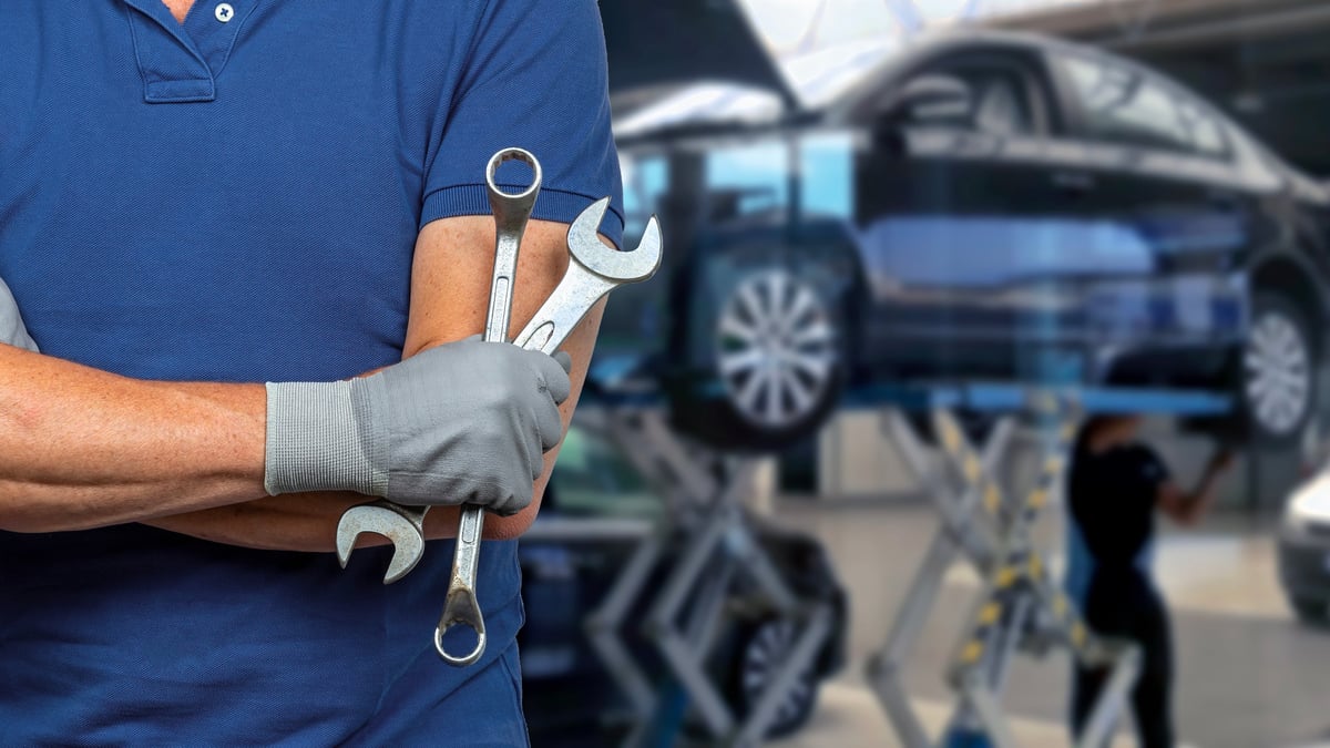 Professional auto repair workshop