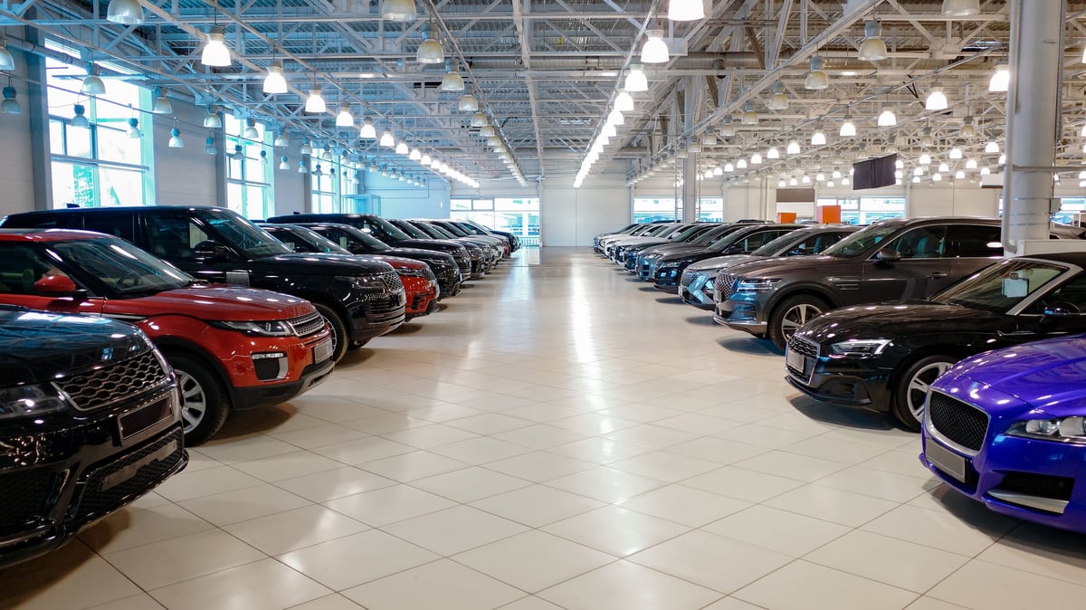 Car dealership showroom